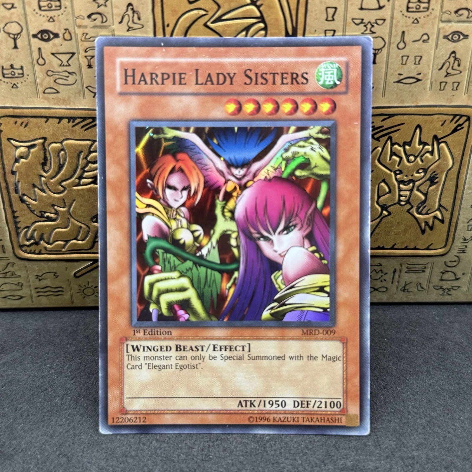 Yugioh Harpie Lady Sisters MRD-009 Super Rare 1st Edition Asian English LP