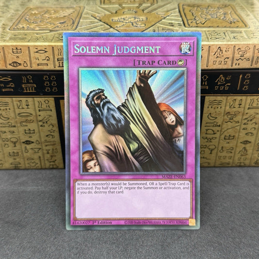 Yugioh Solemn Judgment MAZE-EN063 1st Edition Collector Rare NM