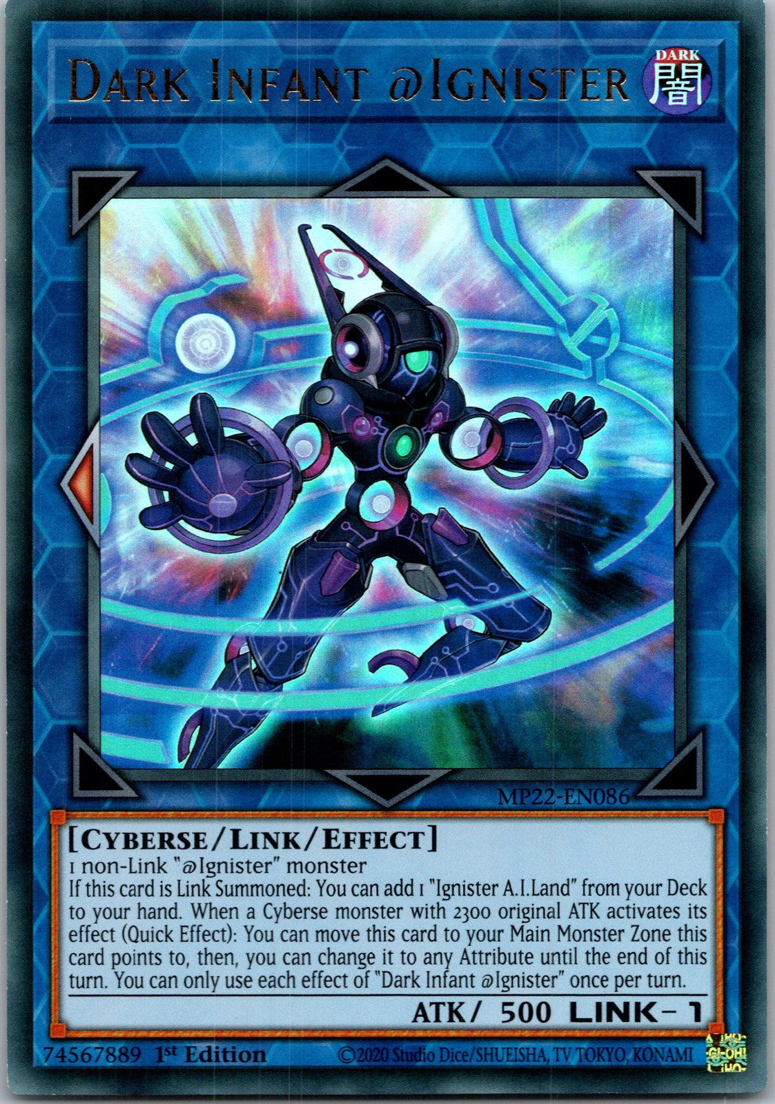 Yugioh Dark Infant @Ignister MP22-EN086 1st Edition Ultra Rare NM