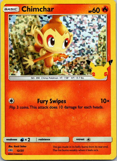 Pokemon Chimchar Holo - 12/25 Promo NM