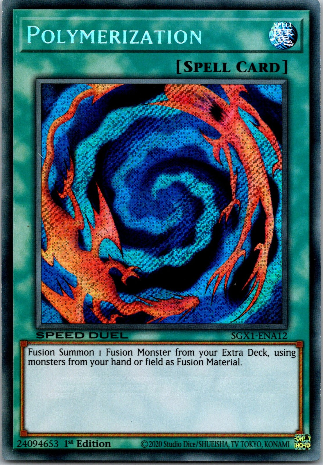 Yugioh Polymerization SGX1-ENA12 1st Edition Secret Rare NM