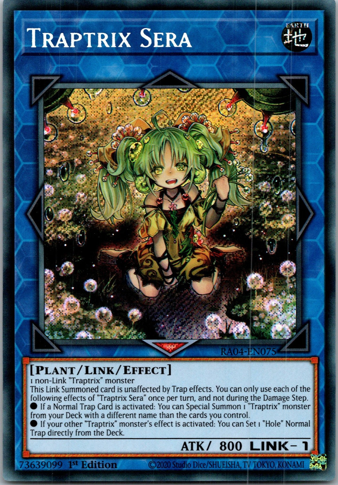 Yugioh Traptrix Sera RA04-EN075 1st Edition Secret Rare NM