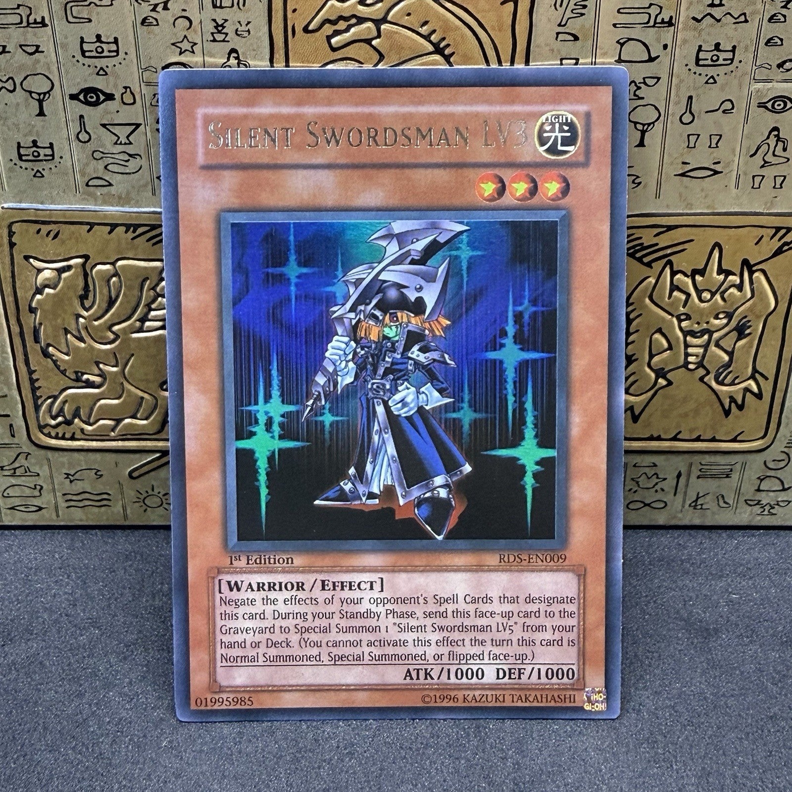 Yugioh Silent Swordsman LV3 RDS-EN009 Ultra Rare 1st Edition NM