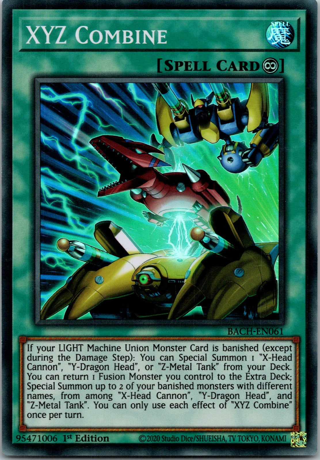 Yugioh XYZ Combine BACH-EN061 1st Edition Super Rare NM