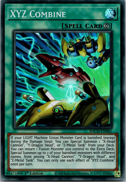 Yugioh XYZ Combine BACH-EN061 1st Edition Super Rare NM