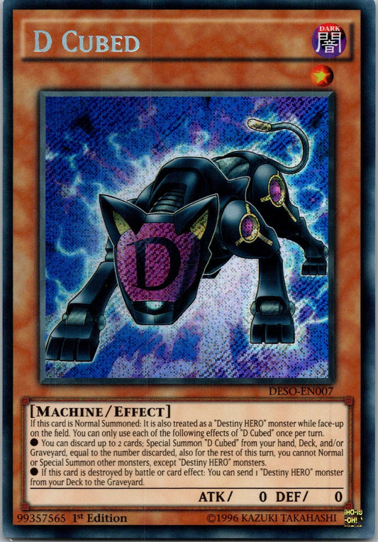 Yugioh D Cubed DESO-EN007 1st Edition Secret Rare NM