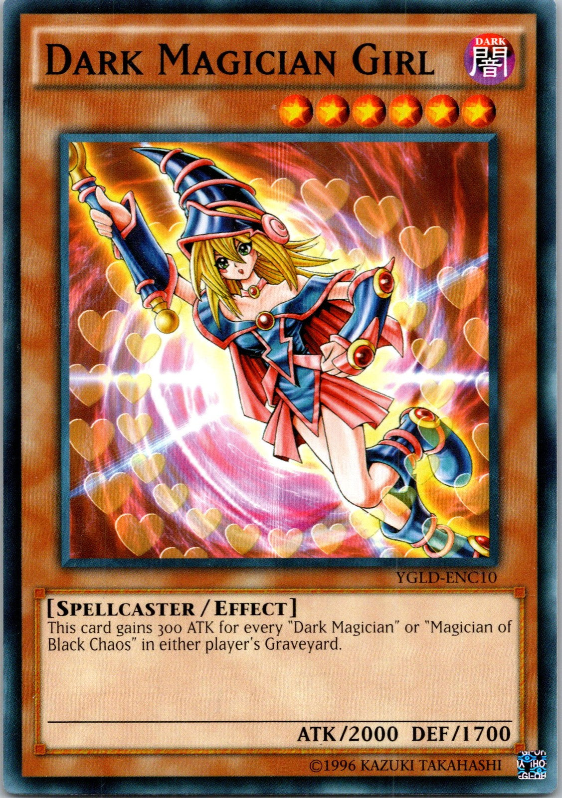 Yugioh Dark Magician Girl YGLD-ENC10 Common NM
