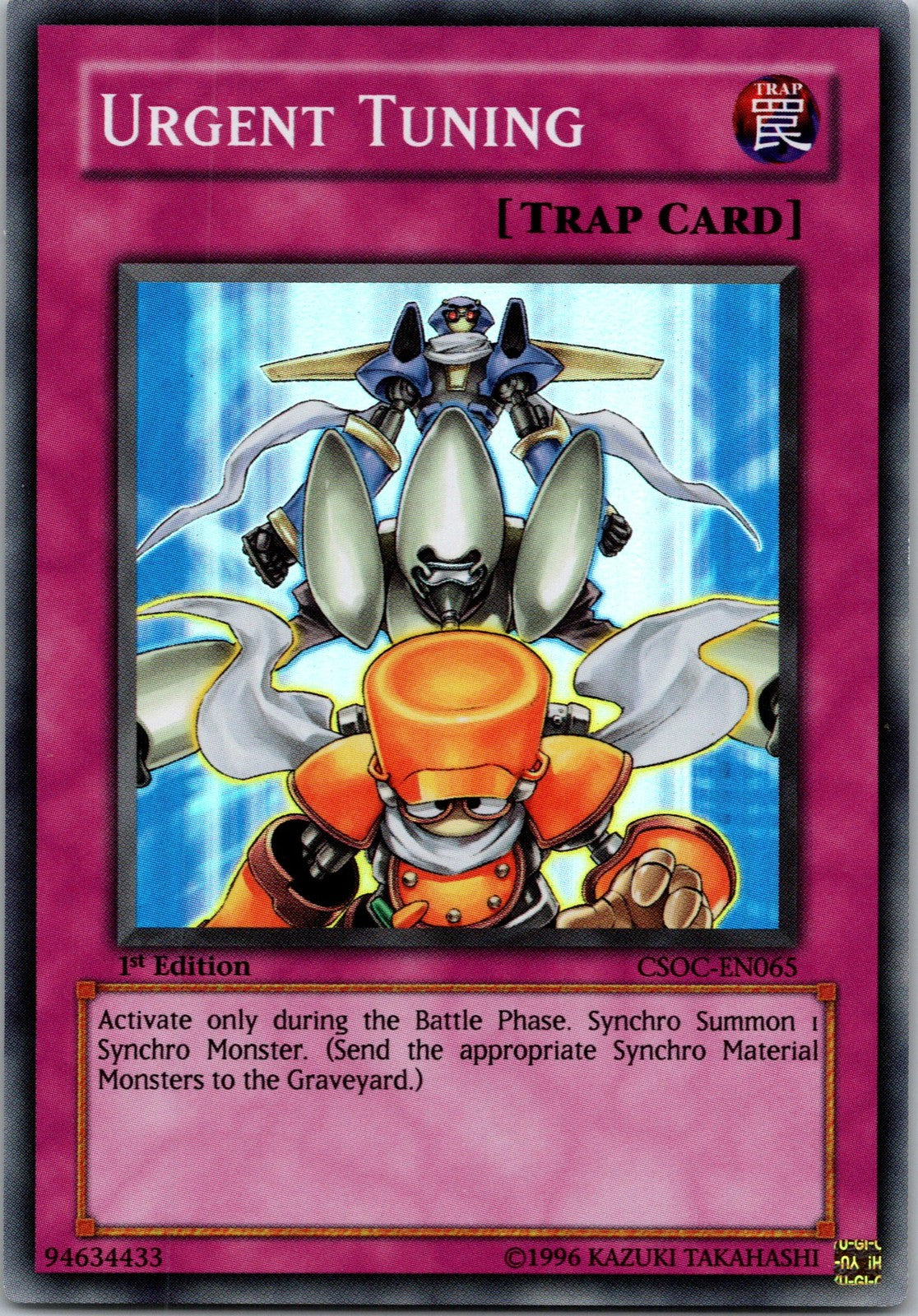 Yugioh Urgent Tuning CSOC-EN065 1st Edition Super Rare NM