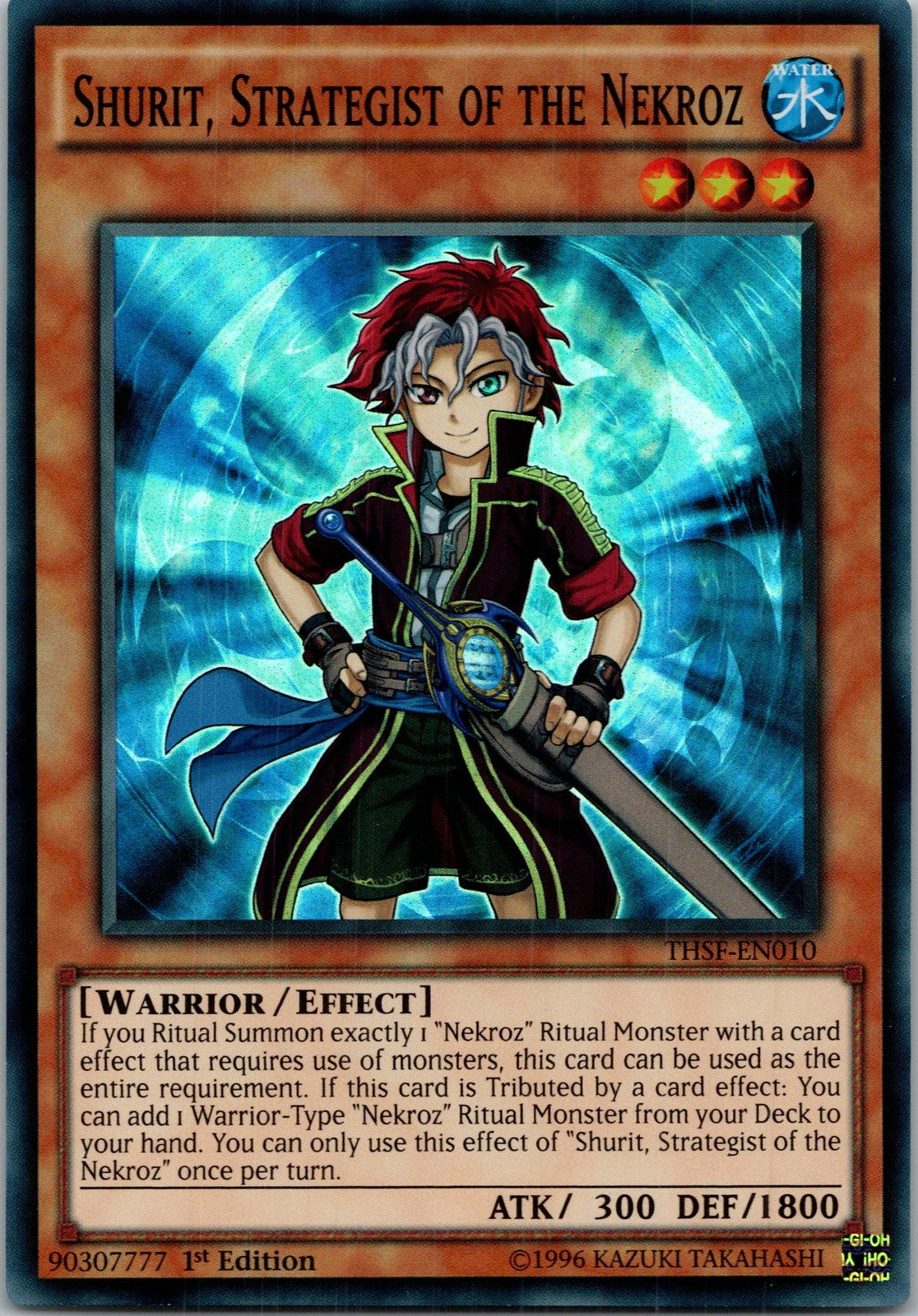 Yugioh Shurit, Strategist of the Nekroz THSF-EN010 1st Edition Super Rare NM