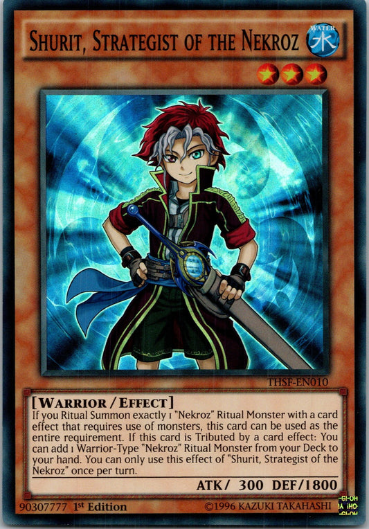 Yugioh Shurit, Strategist of the Nekroz THSF-EN010 1st Edition Super Rare NM