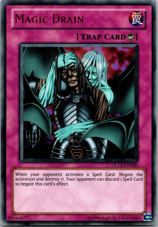 Yugioh Magic Drain (Red) DL13-EN020 Rare NM