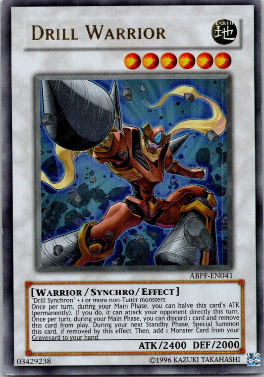 Yugioh Drill Warrior ABPF-EN041 Ultra Rare NM