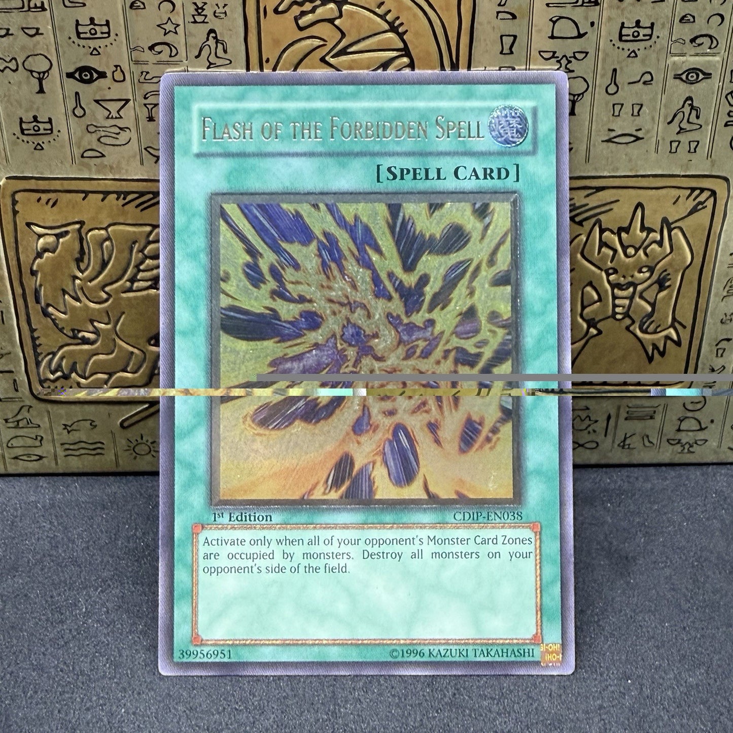 Yugioh Flash of the Forbidden Spell CDIP-EN038 1st Edition Ultimate Rare NM
