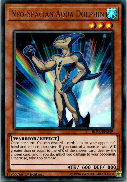 Yugioh Neo-Spacian Aqua Dolphin BLRR-EN049 1st Edition Ultra Rare NM