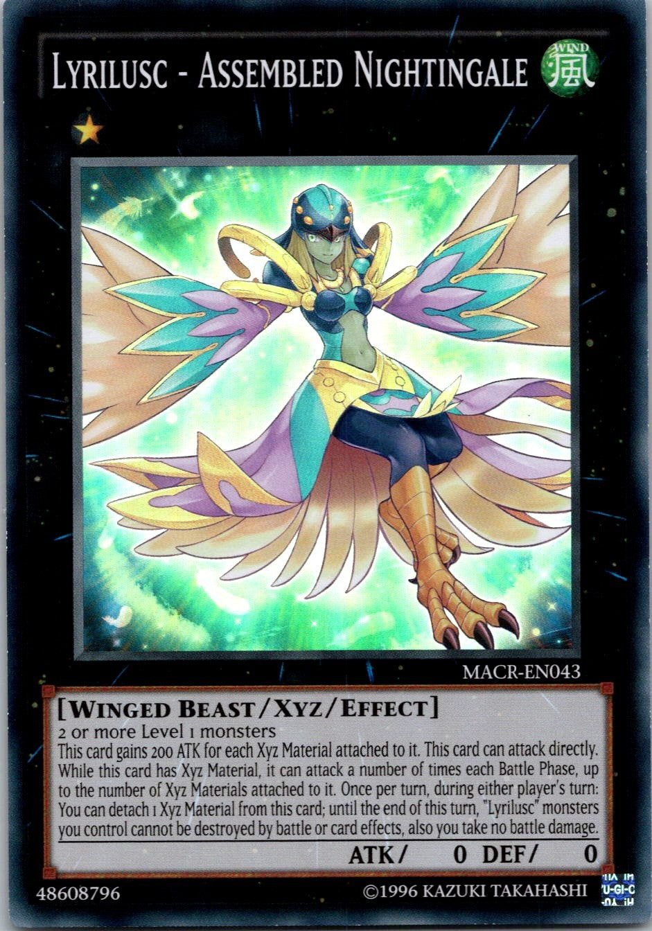 Yugioh Lyrilusc - Assembled Nightingale MACR-EN043 Super Rare NM