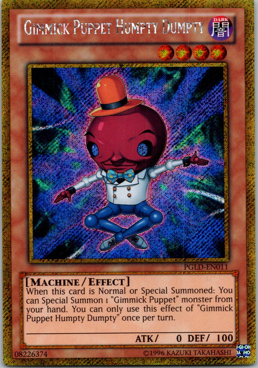 Yugioh Gimmick Puppet Humpty Dumpty PGLD-EN011 Gold Secret Rare NM
