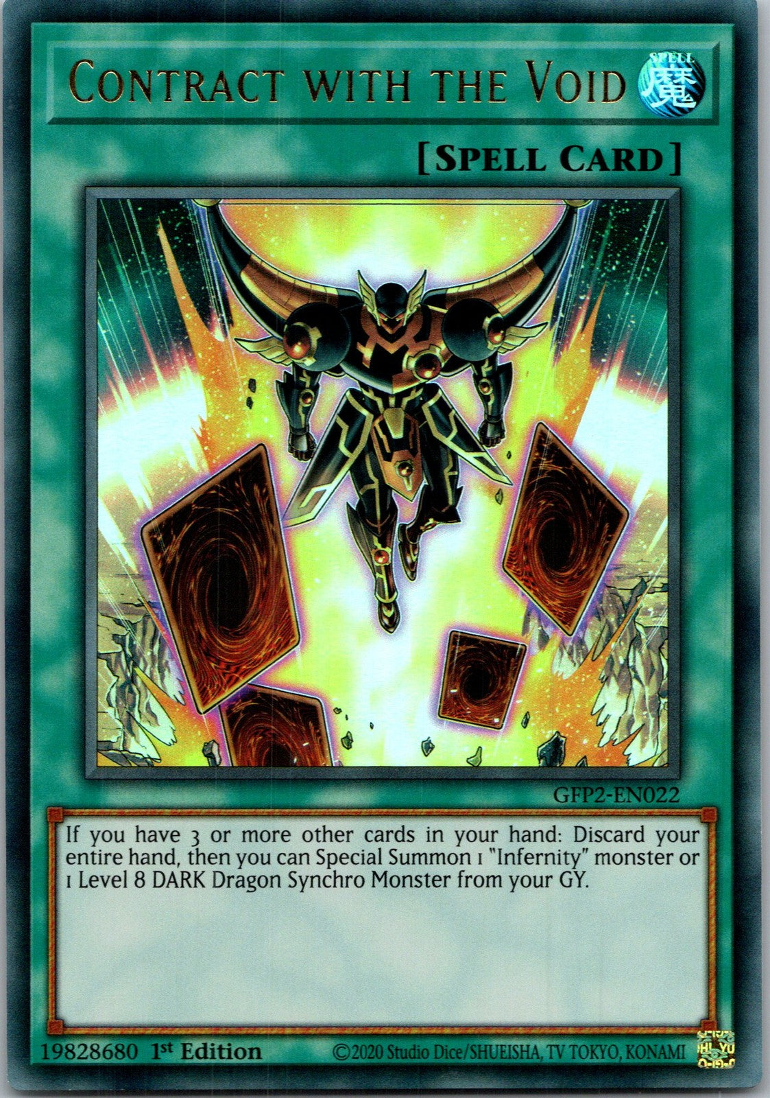 Yugioh Contract with the Void GFP2-EN022 1st Edition Ultra Rare NM