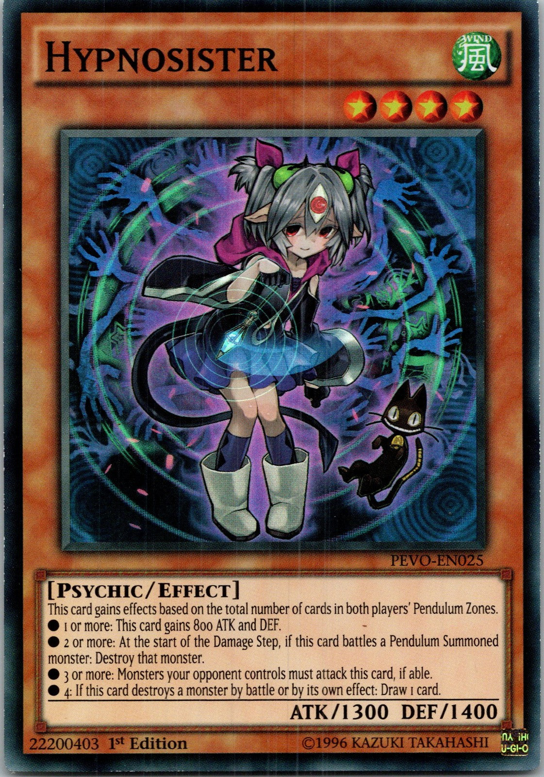 Yugioh Hypnosister PEVO-EN025 1st Edition Super Rare NM
