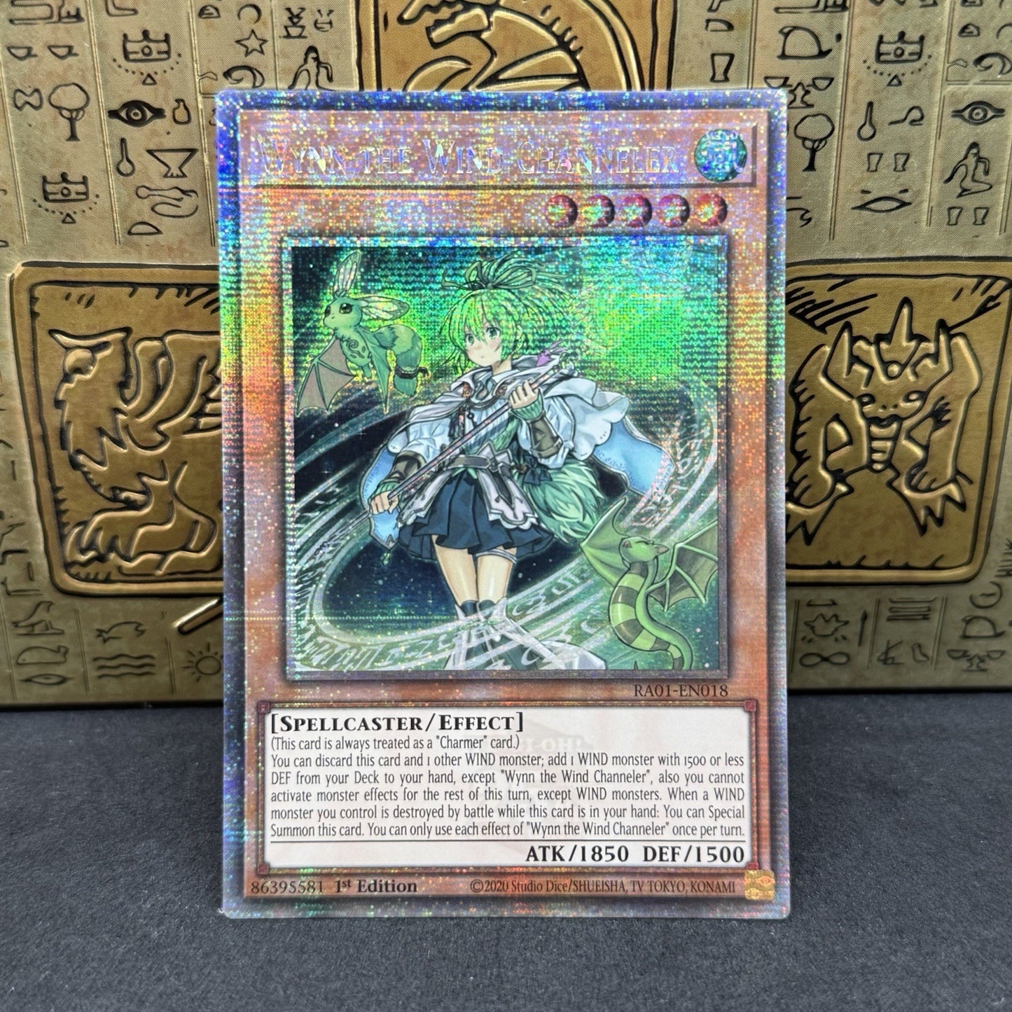 Yugioh Wynn the Wind Channeler RA01-EN018 Quarter Century Secret Rare NM
