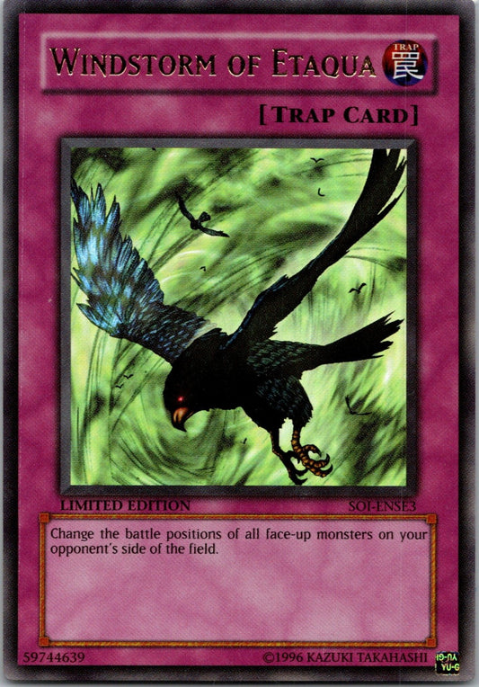 Yugioh Windstorm of Etaqua SOI-ENSE3 Limited Edition Ultra Rare NM