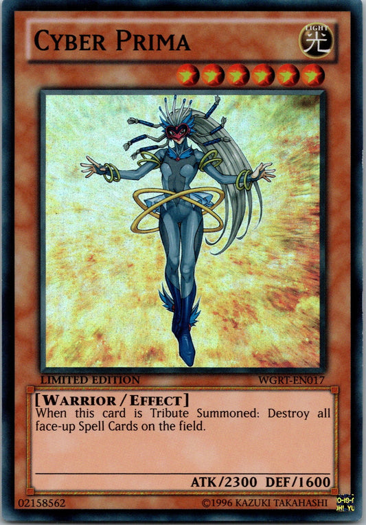Yugioh Cyber Prima WGRT-EN019 Limited Edition Super Rare NM
