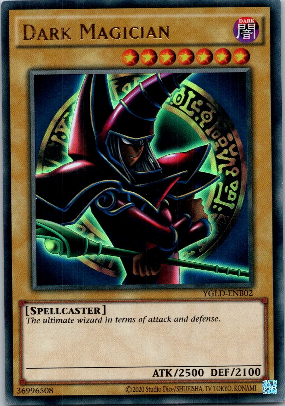 Yugioh Dark Magician (B) YGLD-ENB02 Ultra Rare NM