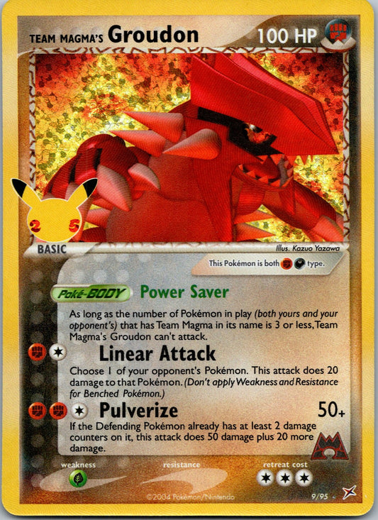 Pokemon Team Magma's Groudon 9/95 Classic Collection NM