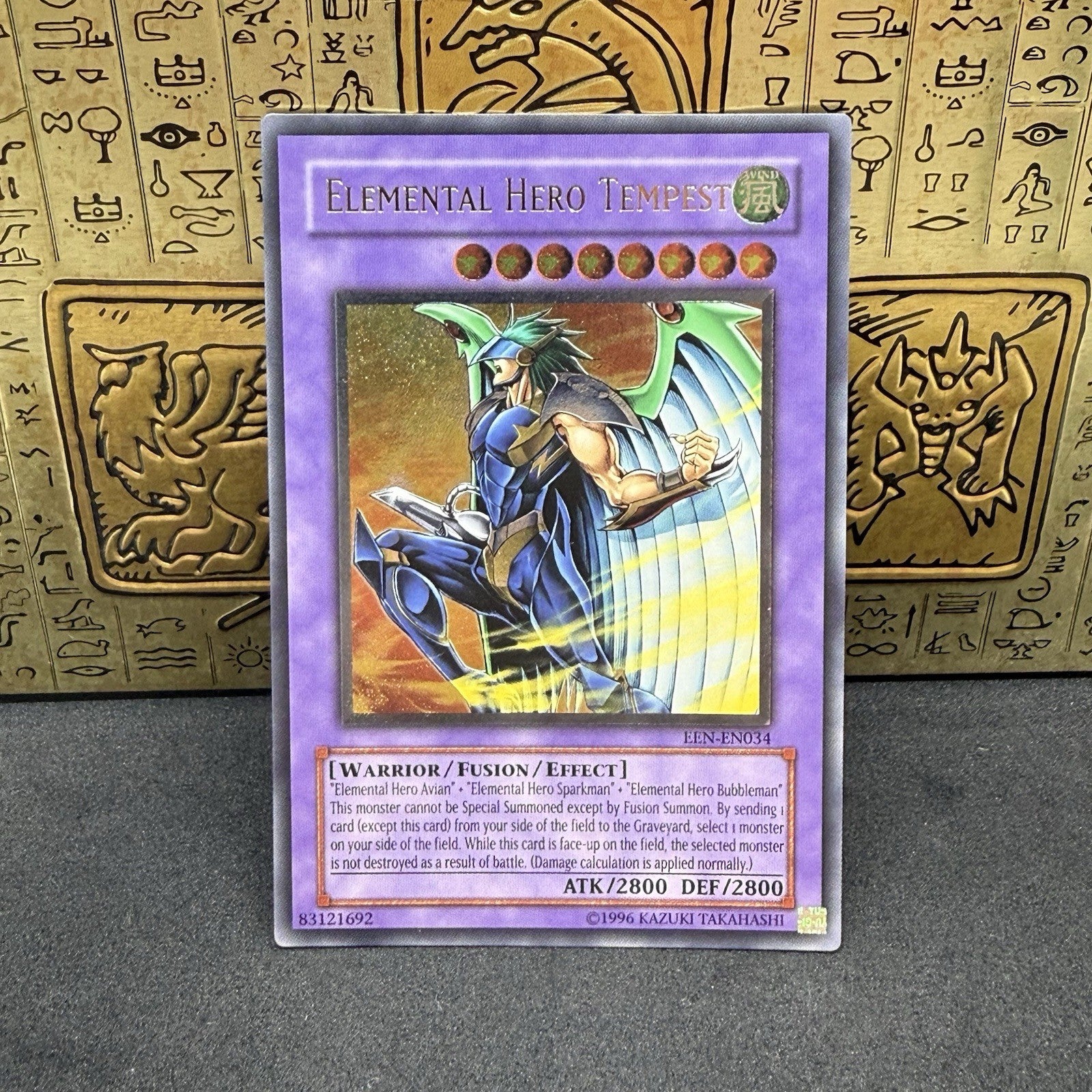 Yugioh Elemental Hero Tempest EEN-EN034 Ultimate Rare NM