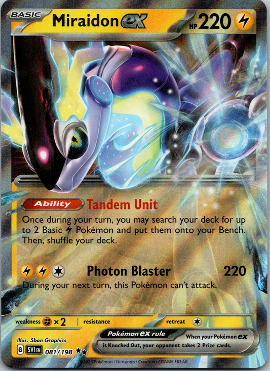 Pokemon Miraidon ex - 081/198 Double Rare NM
