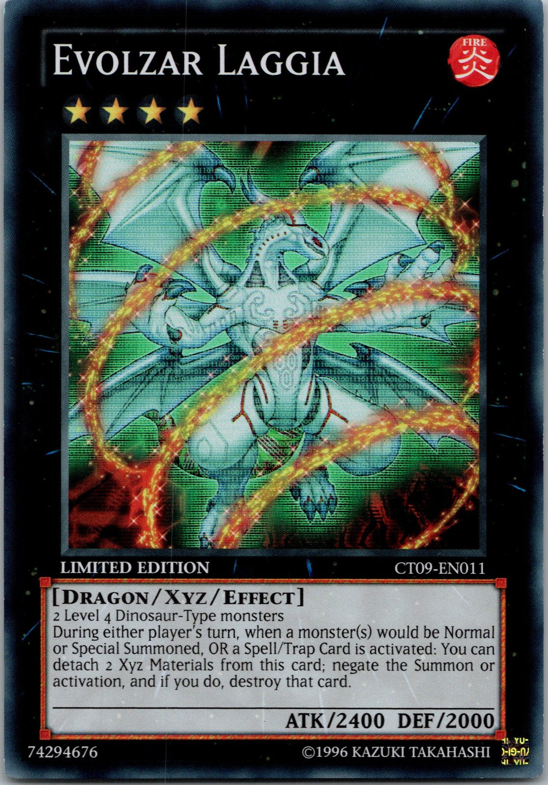 Yugioh Evolzar Laggia CT09-EN011 Limited Edition Super Rare NM