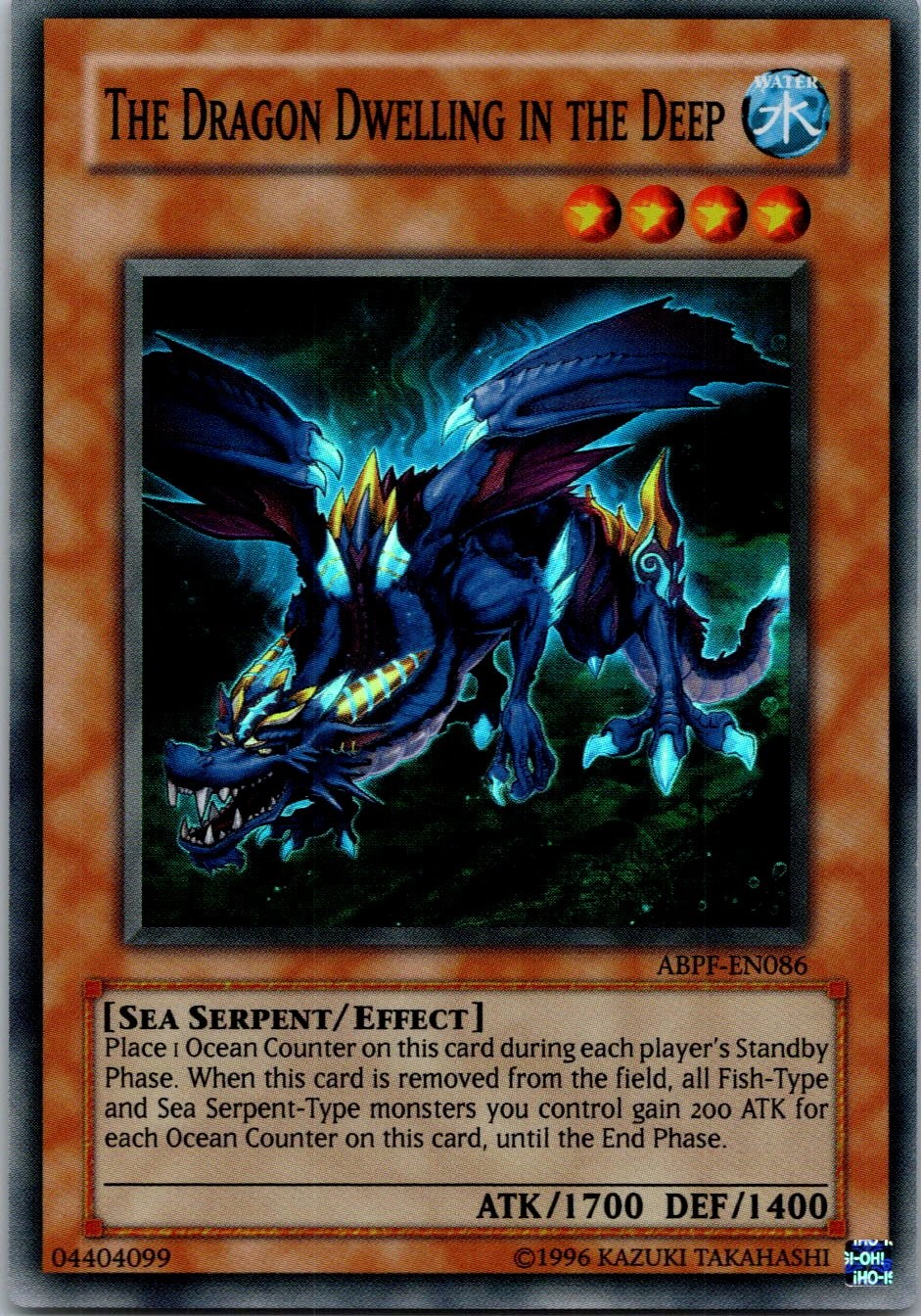 Yugioh The Dragon Dwelling in the Deep ABPF-EN086 Super Rare NM
