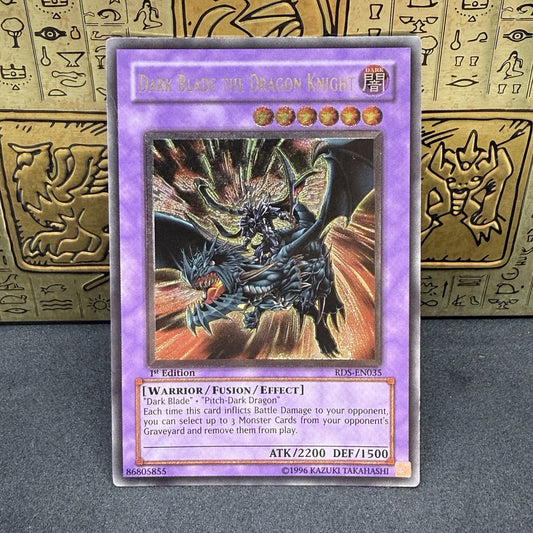 Yugioh Card Dark Blade the Dragon Knight RDS-EN035 Ultimate Rare 1st Edition NM