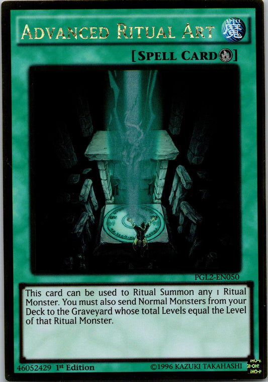 Yugioh Advanced Ritual Art PGL2-EN050 1st Edition Gold Rare NM