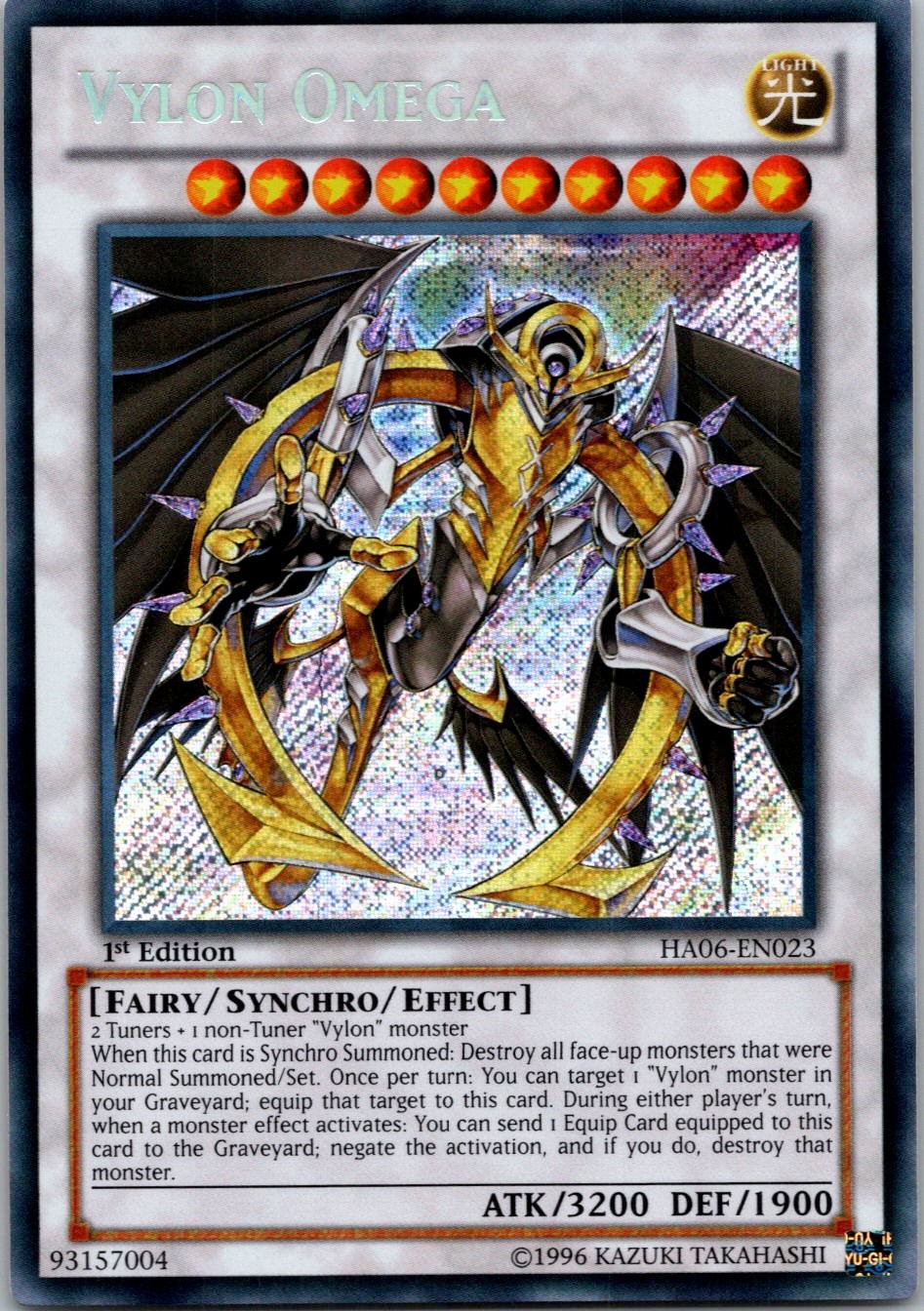 Yugioh Vylon Omega HA06-EN023 1st Edition Secret Rare NM