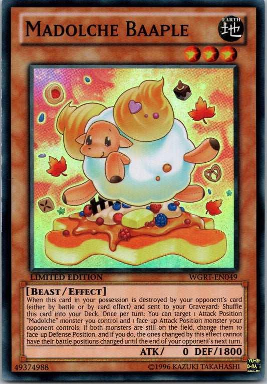 Yugioh Madolche Baaple WGRT-EN049 Limited Edition Super Rare NM