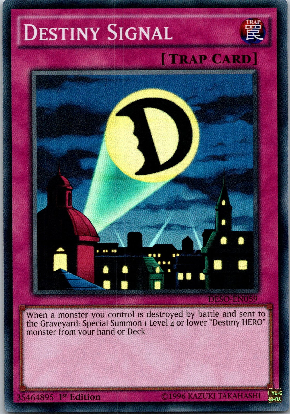 Yugioh Destiny Signal DESO-EN059 1st Edition Super Rare NM