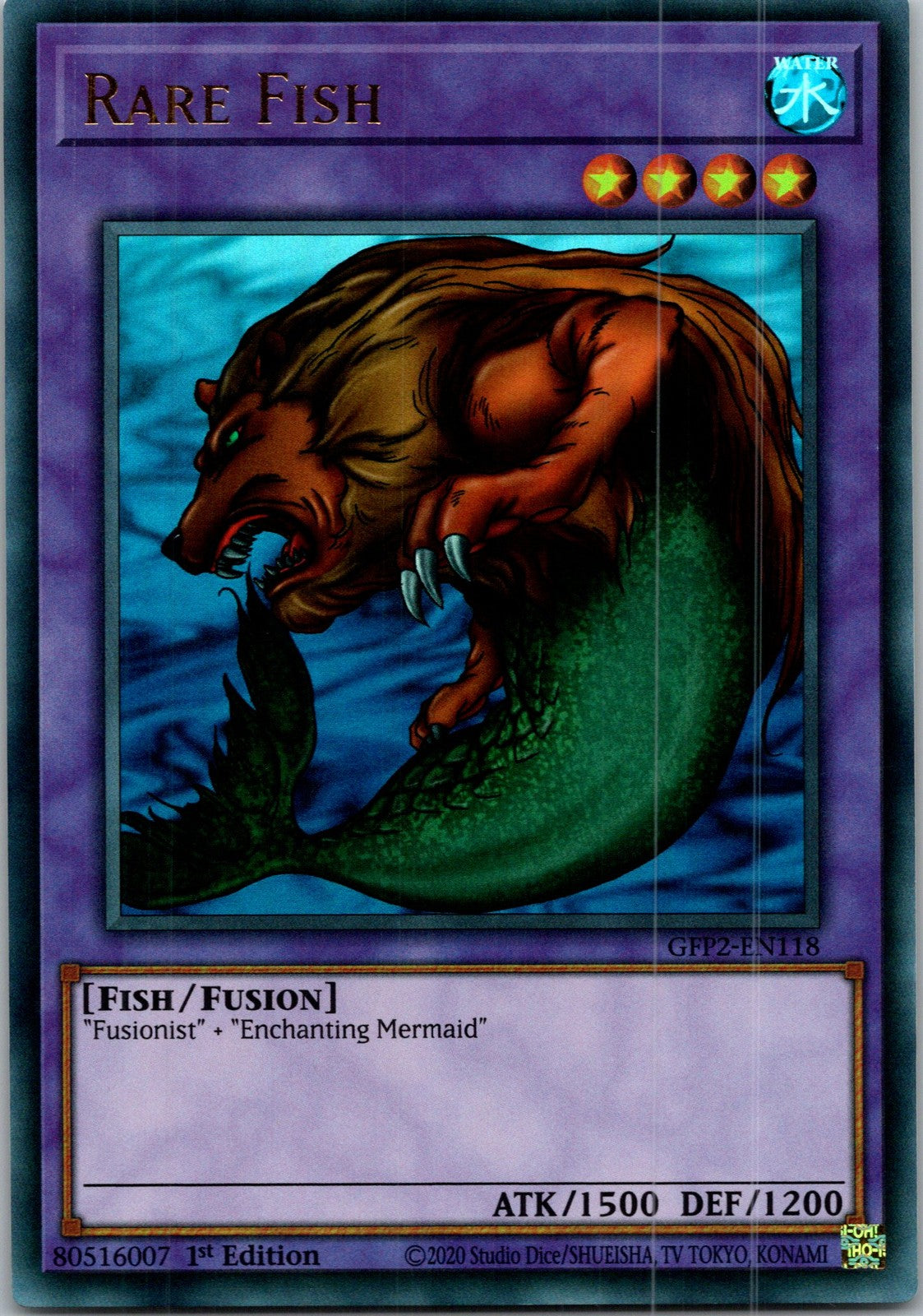 Yugioh Rare Fish GFP2-EN118 1st Edition Ultra Rare NM