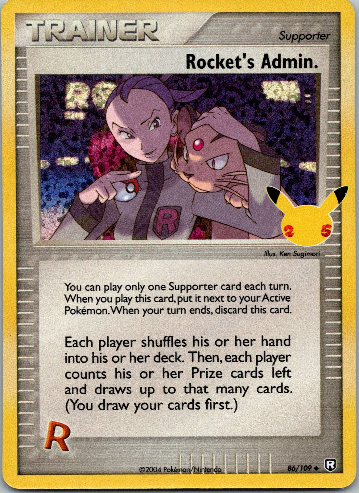 Pokemon Rocket's Admin. 86/109 Classic Collection NM