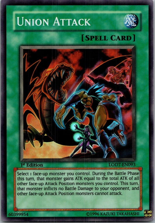 Yugioh Union Attack LODT-EN093 1st Edition Super Rare NM