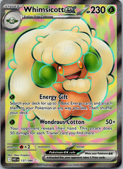 Pokemon Whimsicott ex - 157/086 Ultra Rare NM