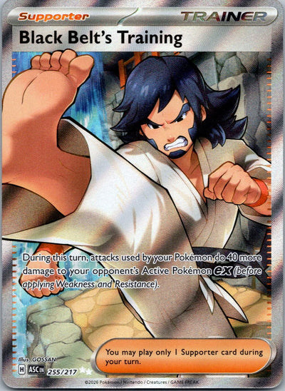 Pokemon Black Belt's Training 255/217 Ultra Rare NM