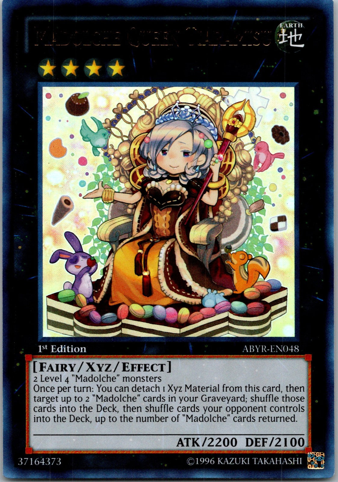 Yugioh Madolche Queen Tiaramisu ABYR-EN048 1st Edition Ultra Rare NM