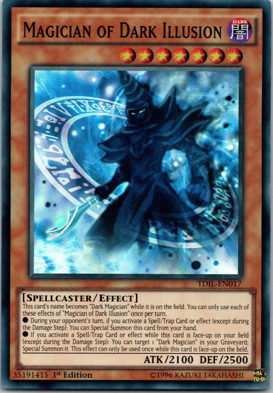 Yugioh Magician of Dark Illusion TDIL-EN017 1st Edition Super Rare NM
