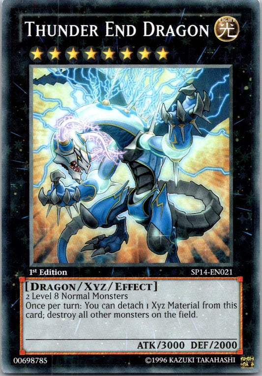 Yugioh Thunder End Dragon SP14-EN021 1st Edition Starfoil Rare NM