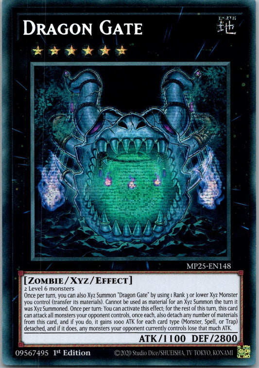 Yugioh Dragon Gate MP25-EN148 1st Edition Prismatic Secret Rare NM