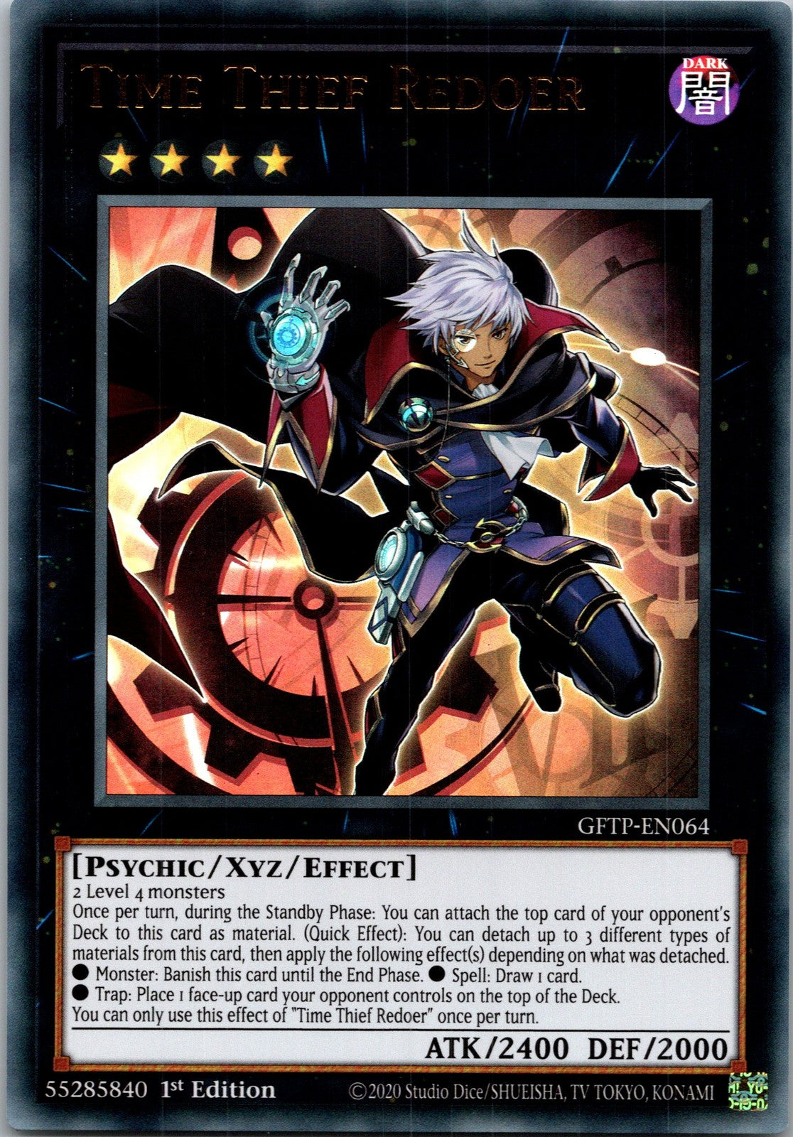 Yugioh Time Thief Redoer GFTP-EN064 1st Edition Ultra Rare NM