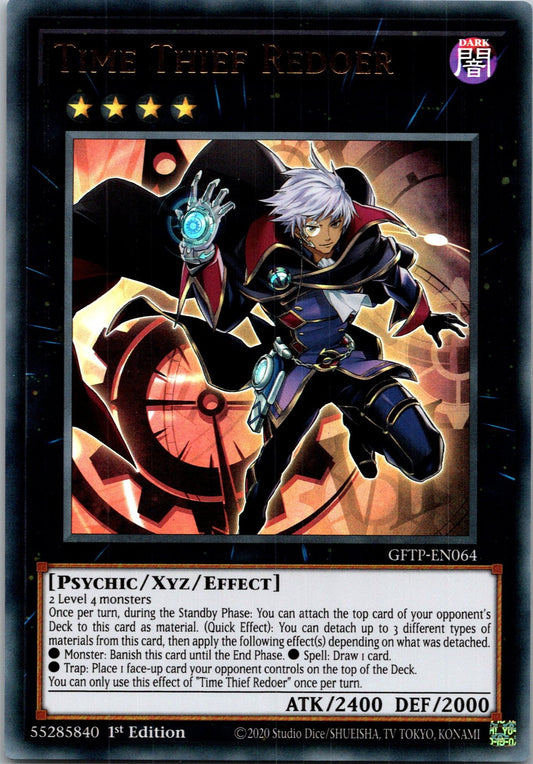 Yugioh Time Thief Redoer GFTP-EN064 1st Edition Ultra Rare NM