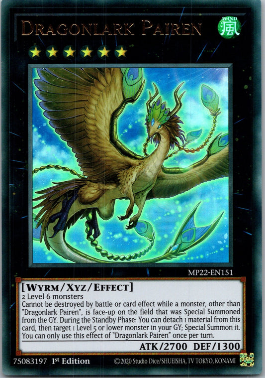 Yugioh Dragonlark Pairen MP22-EN151 1st Edition Ultra Rare NM