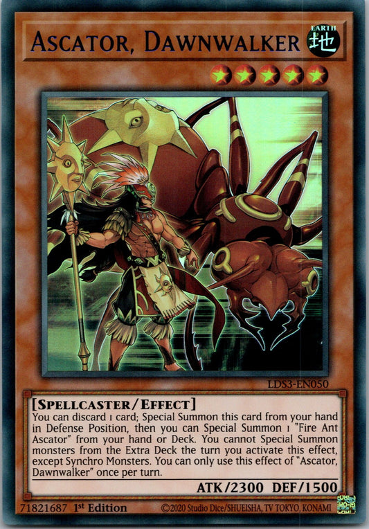 Yugioh Ascator, Dawnwalker (Blue) LDS3-EN050 1st Edition Ultra Rare NM