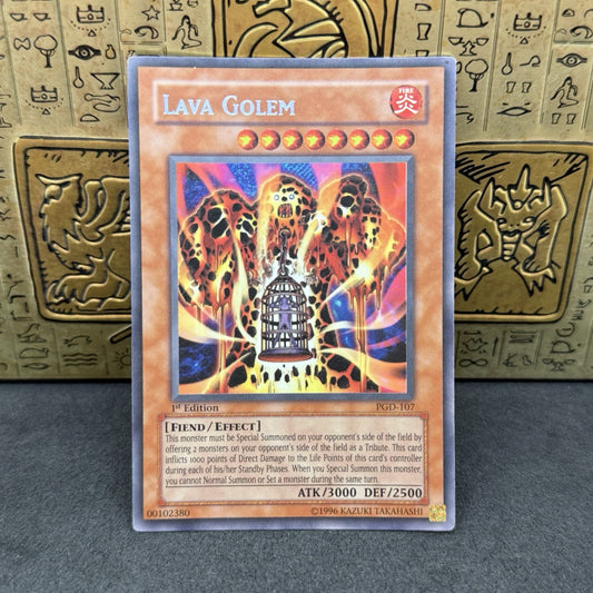 Yugioh Lava Golem PGD-107 1st Edition Secret Rare VLP